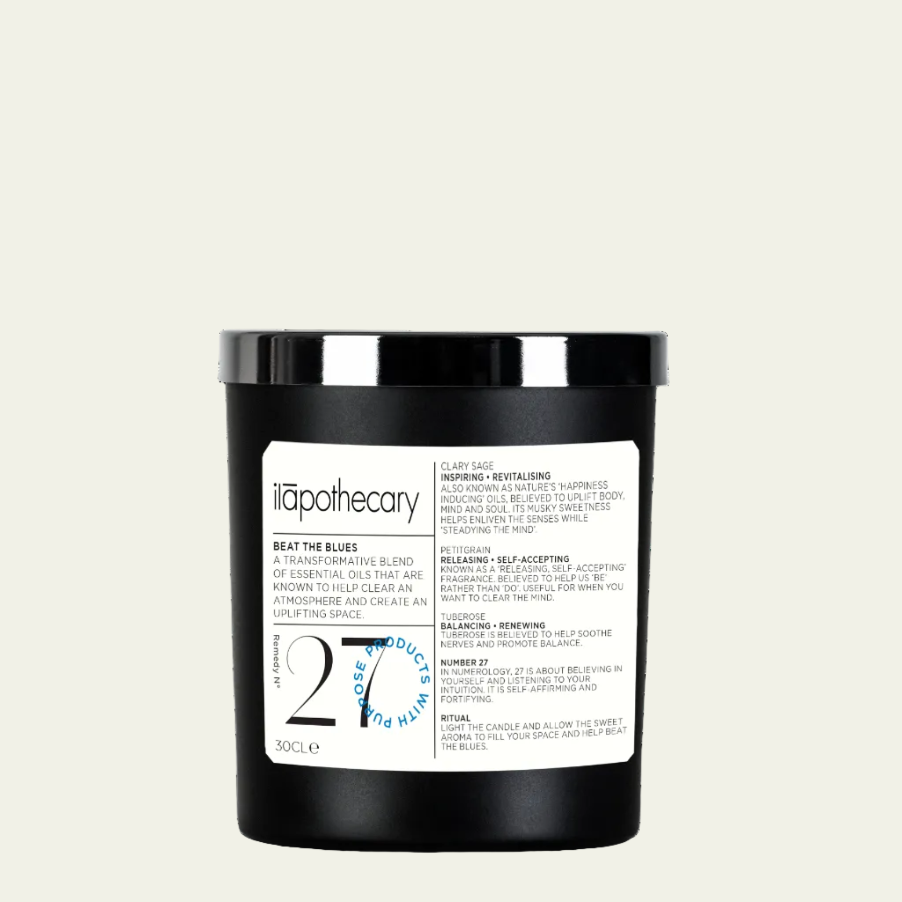 ilapothecary beat the blues soy wax candle